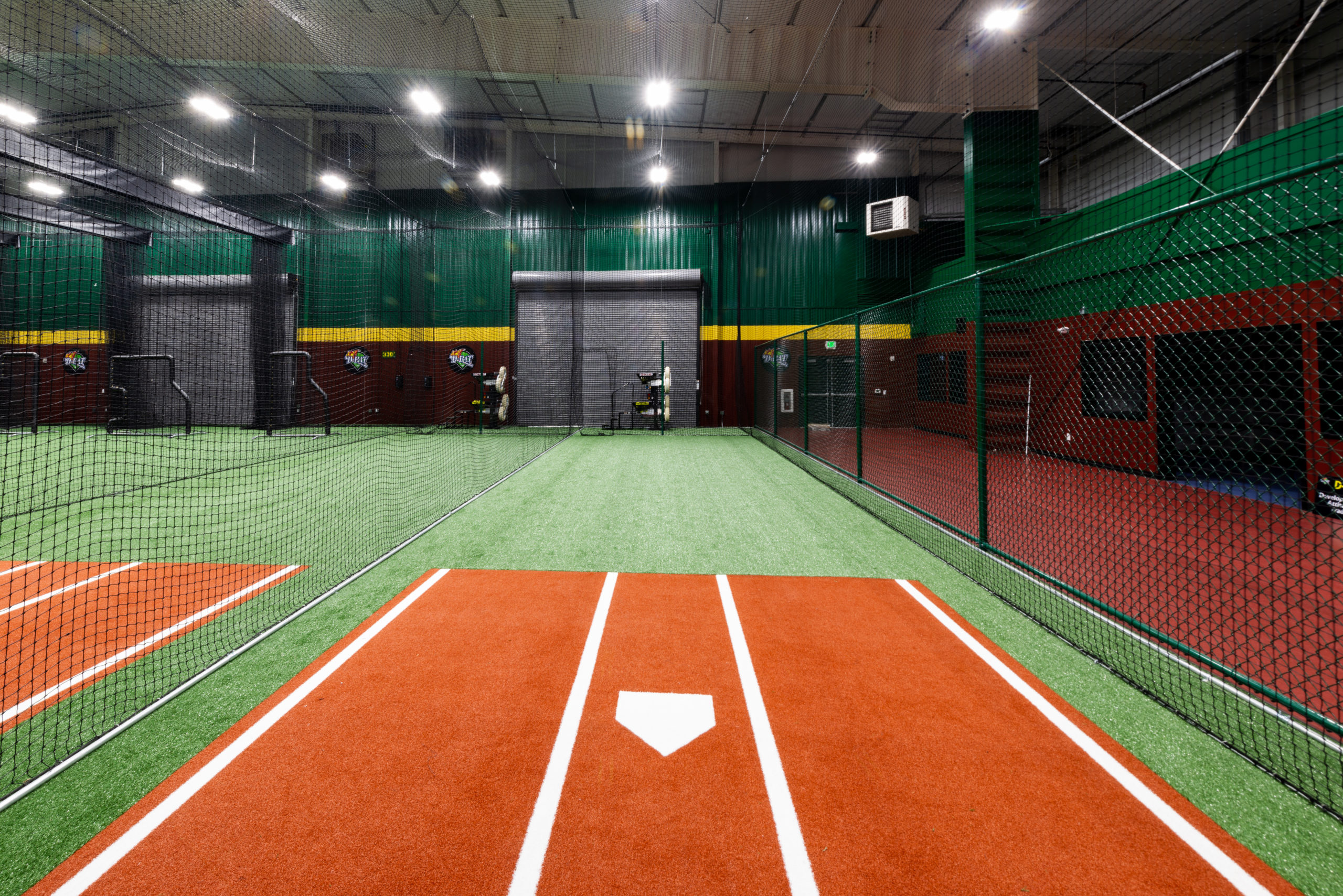 D-Bat View of plate and batting cage