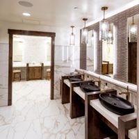 bathroom vanities in ladies bathroom