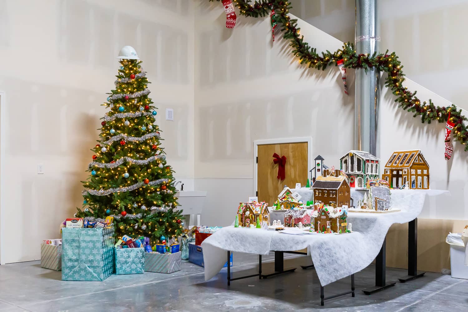 Collab Architect Gingerbread Showdown Gingerbread Village and Food Donations