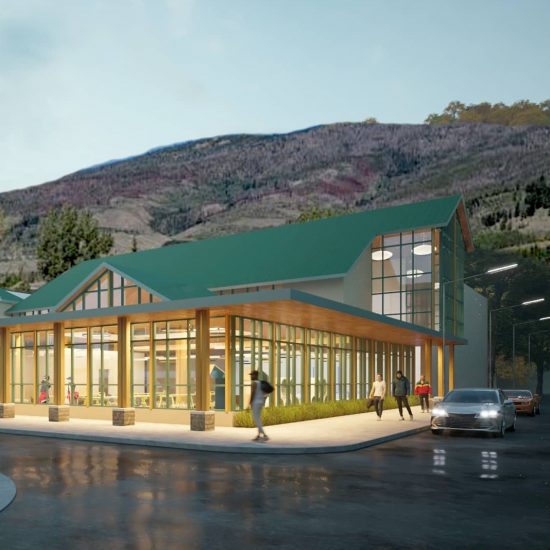 Town of Silverthorne Recreation Center exterior elevation rendering